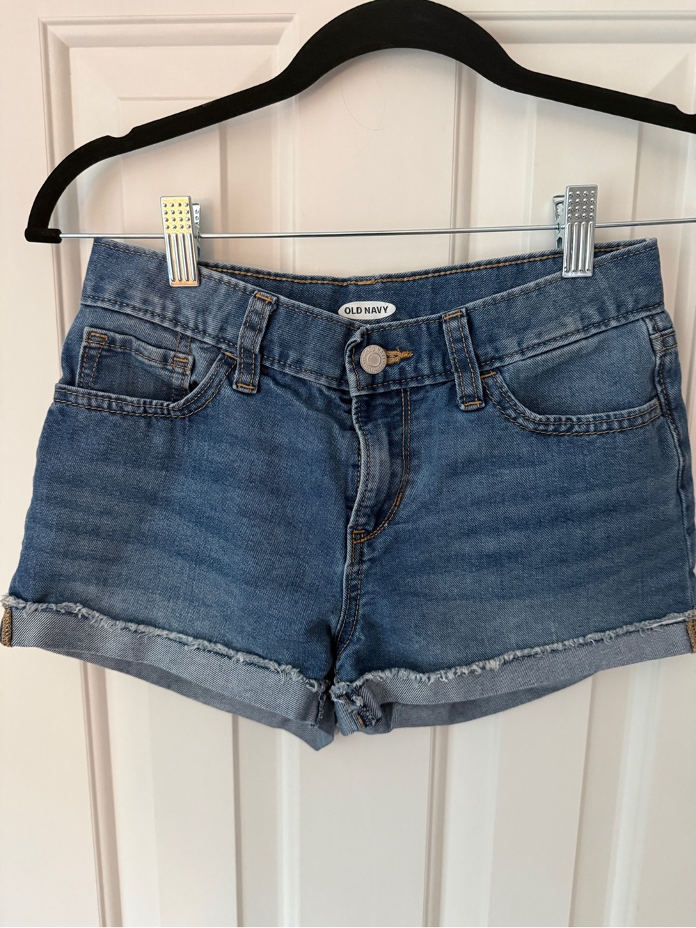 Old Navy Blue Denim Rolled-Hem Jean Shorts